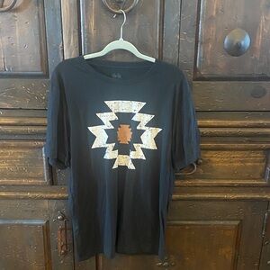 Black Aztec Graphic Tee